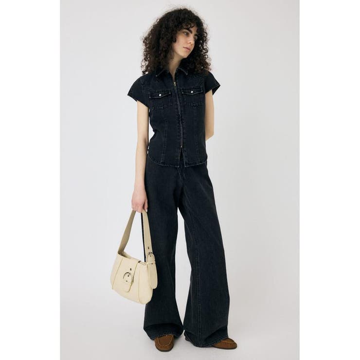 CAP SLEEVE デニムシャツ | MOUSSY OUTLET | 詳細画像2 
