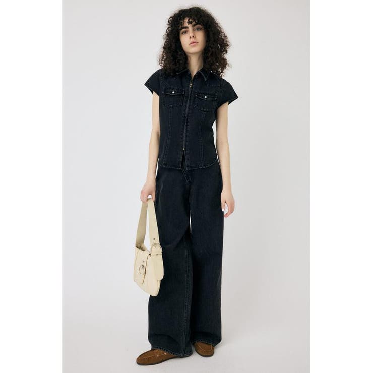 CAP SLEEVE デニムシャツ | MOUSSY OUTLET | 詳細画像3 