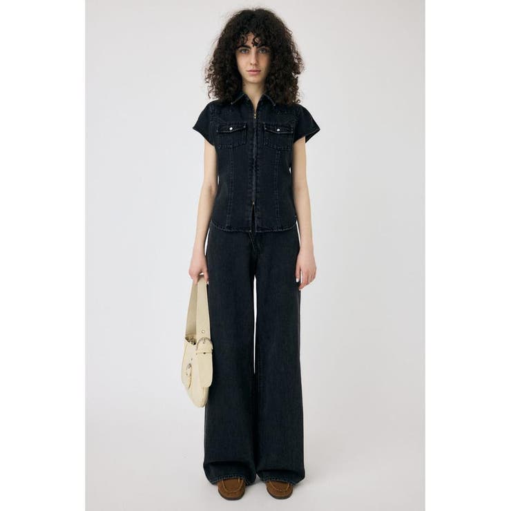CAP SLEEVE デニムシャツ | MOUSSY OUTLET | 詳細画像4 