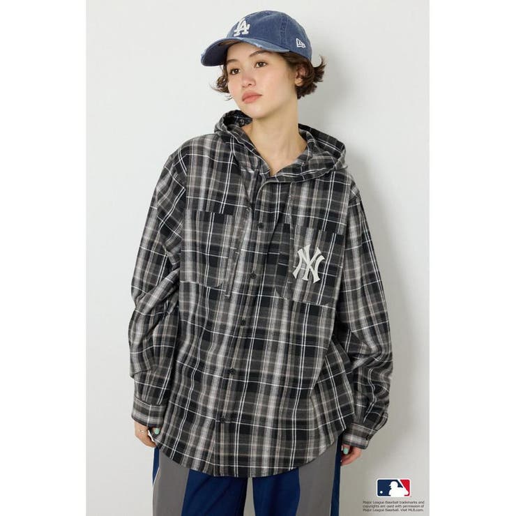 (MLB)フードチェックシャツ | RODEO CROWNS WIDE BOWL | 詳細画像2 