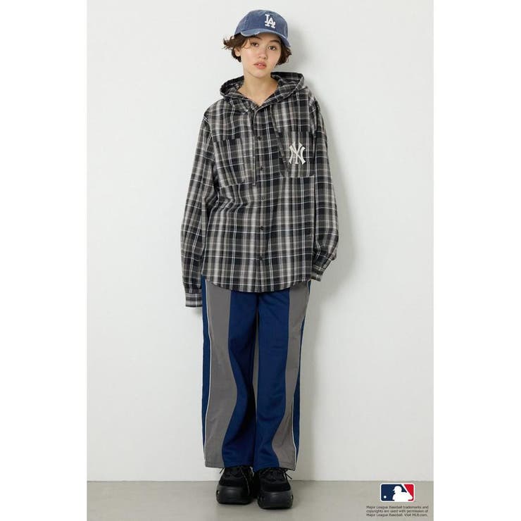 (MLB)フードチェックシャツ | RODEO CROWNS WIDE BOWL | 詳細画像6 