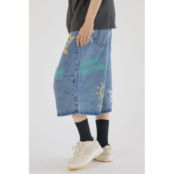 ラクガキバミューダデニムパンツ | RODEO CROWNS WIDE BOWL | 詳細画像31 