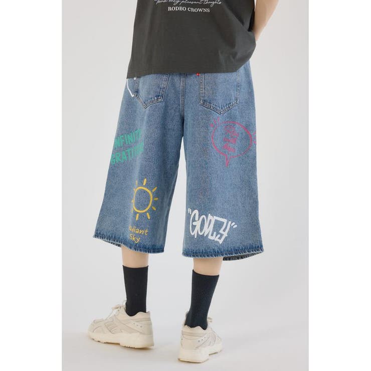 ラクガキバミューダデニムパンツ | RODEO CROWNS WIDE BOWL | 詳細画像32 