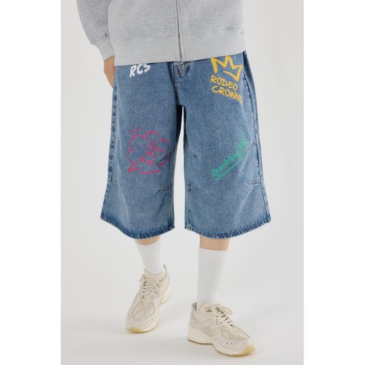 ラクガキバミューダデニムパンツ | RODEO CROWNS WIDE BOWL | 詳細画像20 