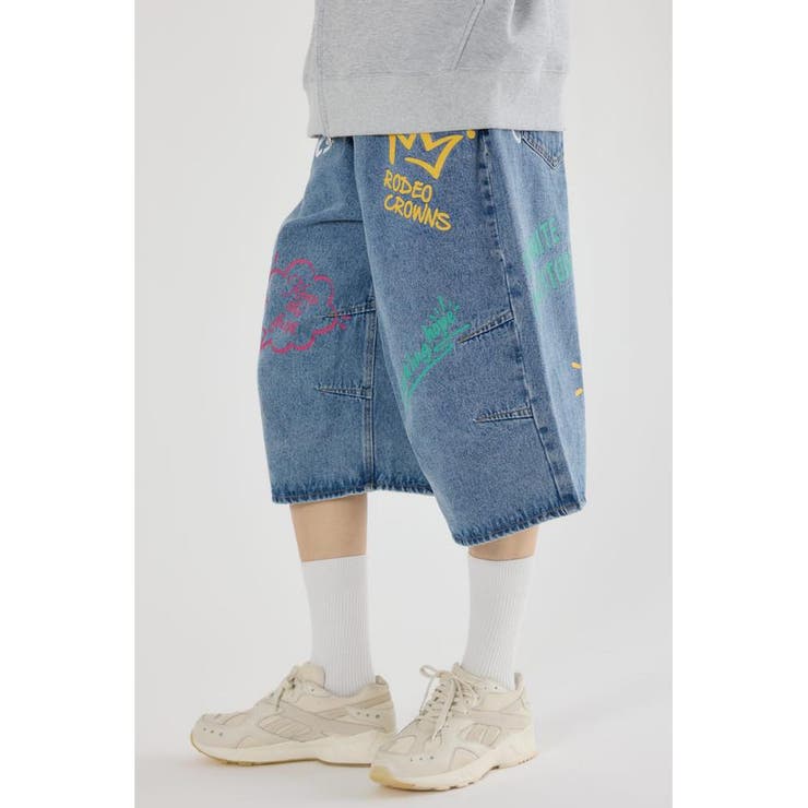 ラクガキバミューダデニムパンツ | RODEO CROWNS WIDE BOWL | 詳細画像21 