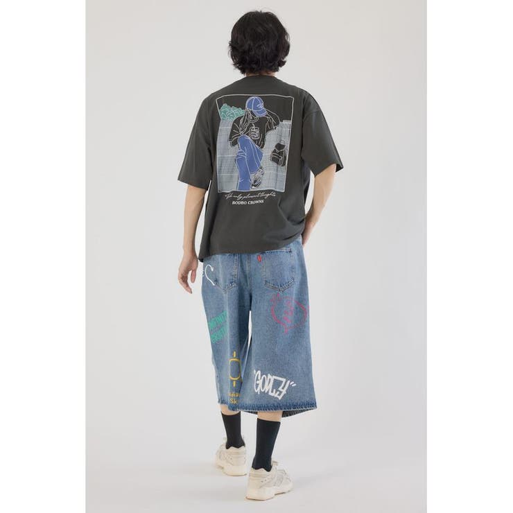 ラクガキバミューダデニムパンツ | RODEO CROWNS WIDE BOWL | 詳細画像27 
