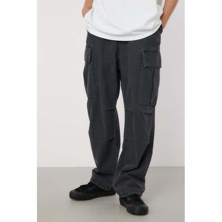 BLK | v/w  cargo denim | RODEO CROWNS WIDE BOWL