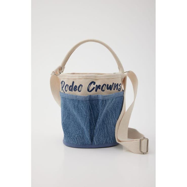 柄BLU5 | バケツポケットミニトートバッグ | RODEO CROWNS WIDE BOWL