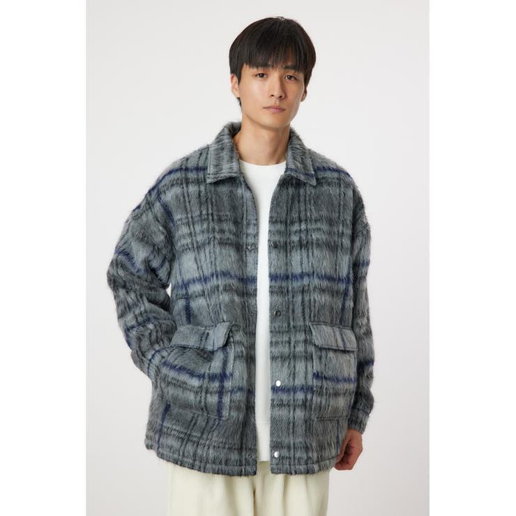 GRY | shaggy check ジャケット | RODEO CROWNS WIDE BOWL