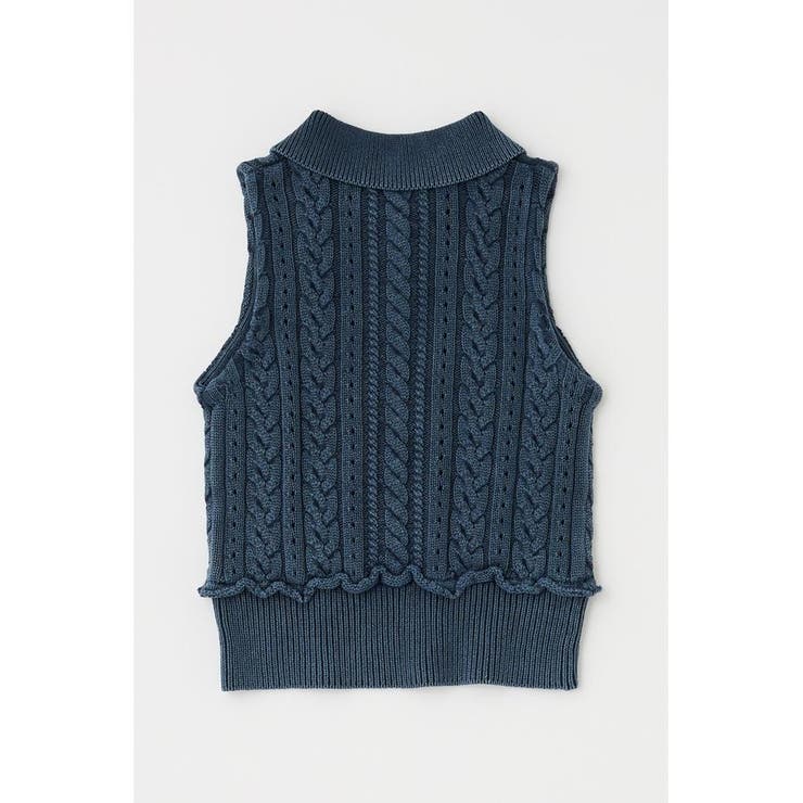 CABLE KNIT POLO タンク | MOUSSY OUTLET | 詳細画像13 