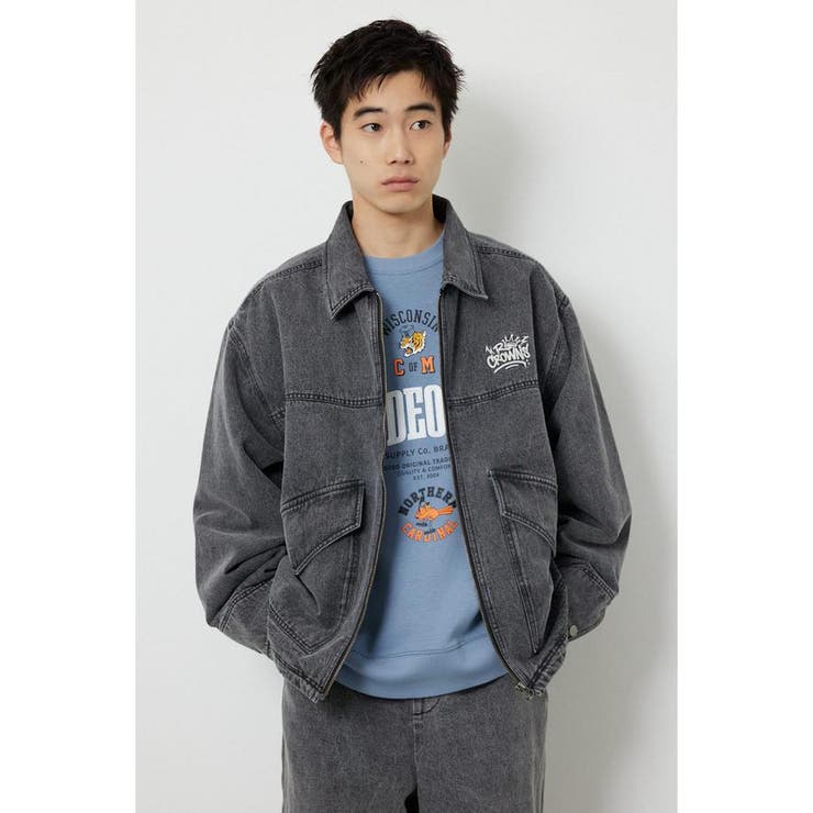 GRY | エンボスロゴデニムジャケット | RODEO CROWNS WIDE BOWL