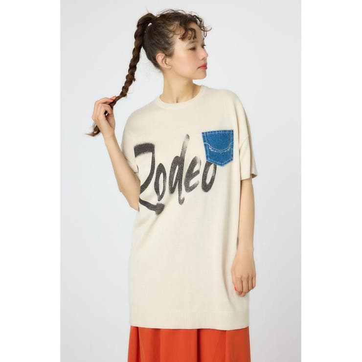 IVOY3 | スプレーロゴニットワンピース | RODEO CROWNS WIDE BOWL