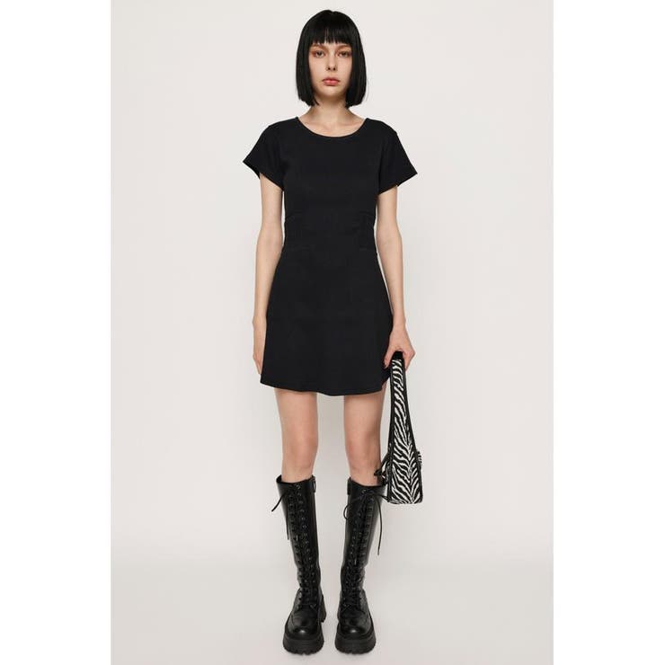 BLK | BACK LACE FLARE ワンピース | SLY OUTLET