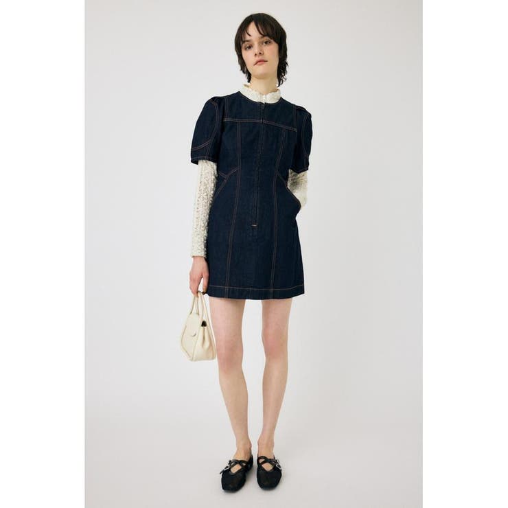 FRONT ZIP MINI ドレス | MOUSSY OUTLET | 詳細画像8 