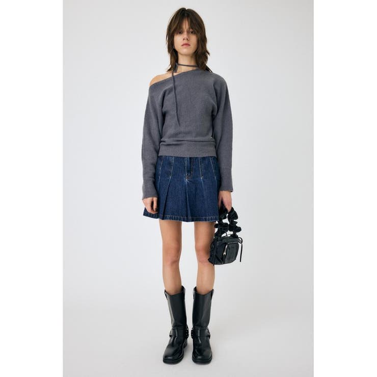 PLEATED デニムミニスカート | MOUSSY OUTLET | 詳細画像2 