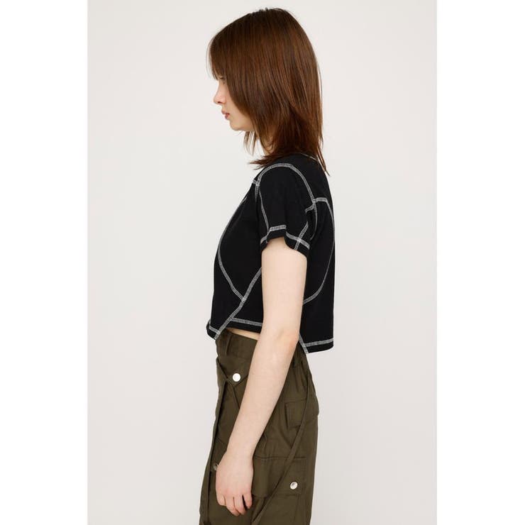 BI COLOR STITCH CROP Tシャツ | SLY OUTLET | 詳細画像4 