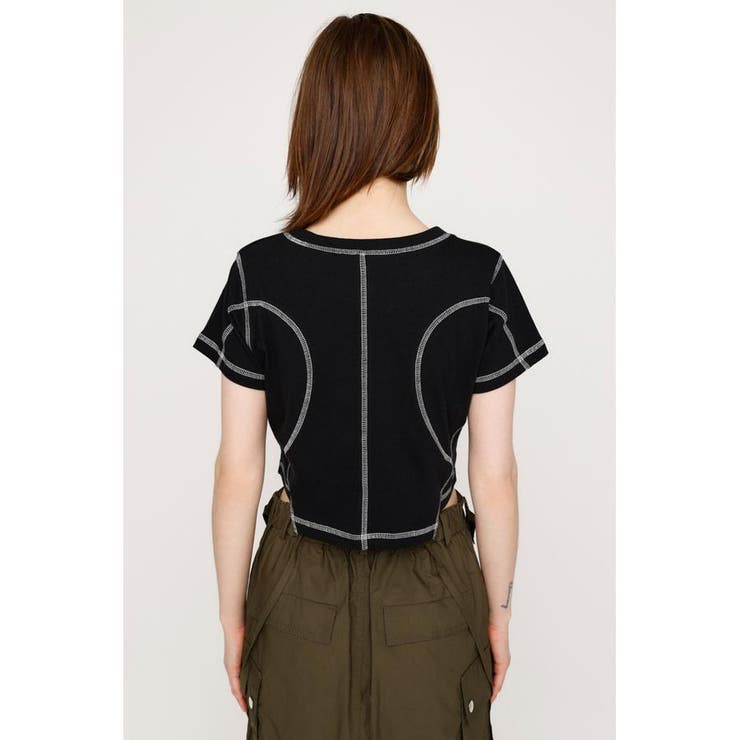 BI COLOR STITCH CROP Tシャツ | SLY OUTLET | 詳細画像5 