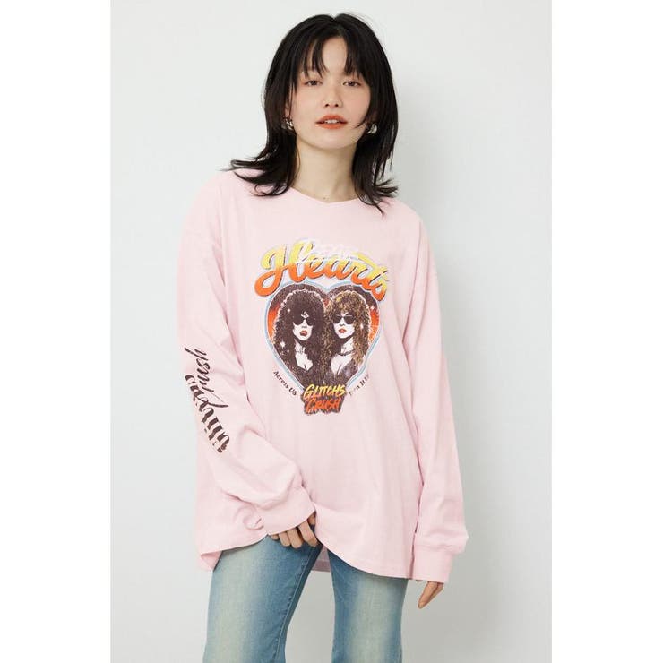 L/PNK1 | アソートバンドロングTシャツ | RODEO CROWNS WIDE BOWL