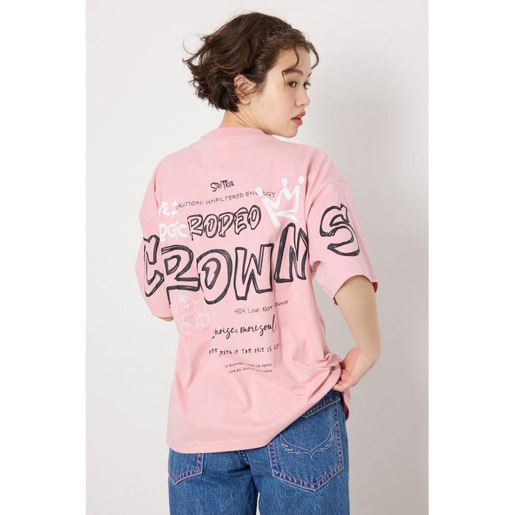 PNK | Graffiti プリントTシャツ | RODEO CROWNS WIDE BOWL