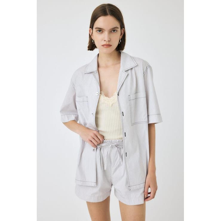 OPEN COLLAR シャツ | MOUSSY OUTLET | 詳細画像1 