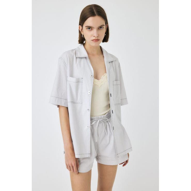 OPEN COLLAR シャツ | MOUSSY OUTLET | 詳細画像5 