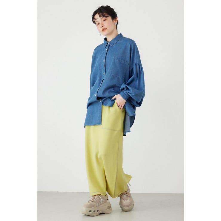 スウェットライクサイドステッチニットスカート | RODEO CROWNS WIDE BOWL | 詳細画像9 