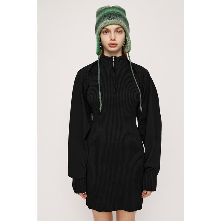 ZIP UP POLY 2P ショートワンピース | SLY OUTLET | 詳細画像3