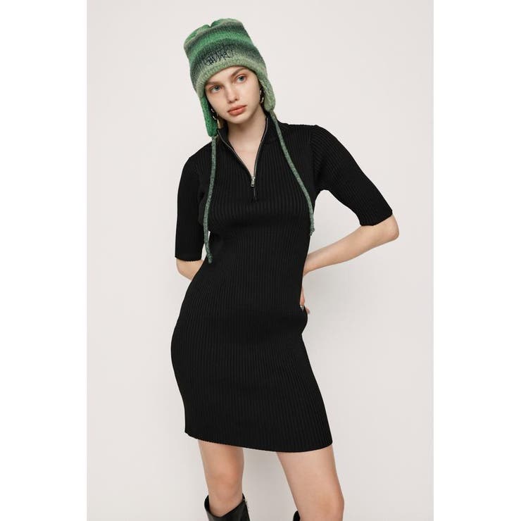 ZIP UP POLY 2P ショートワンピース | SLY OUTLET | 詳細画像7