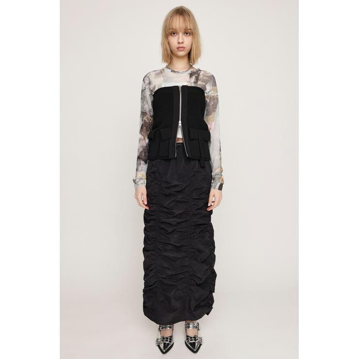 BLK | I LINE GATHER スカート | SLY OUTLET