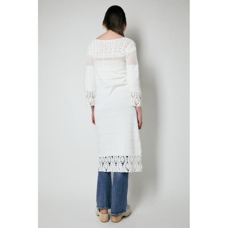 FLARE SLEEVE CROCHET ドレス | MOUSSY OUTLET | 詳細画像2 