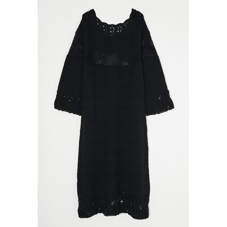 FLARE SLEEVE CROCHET ドレス | MOUSSY OUTLET | 詳細画像4 