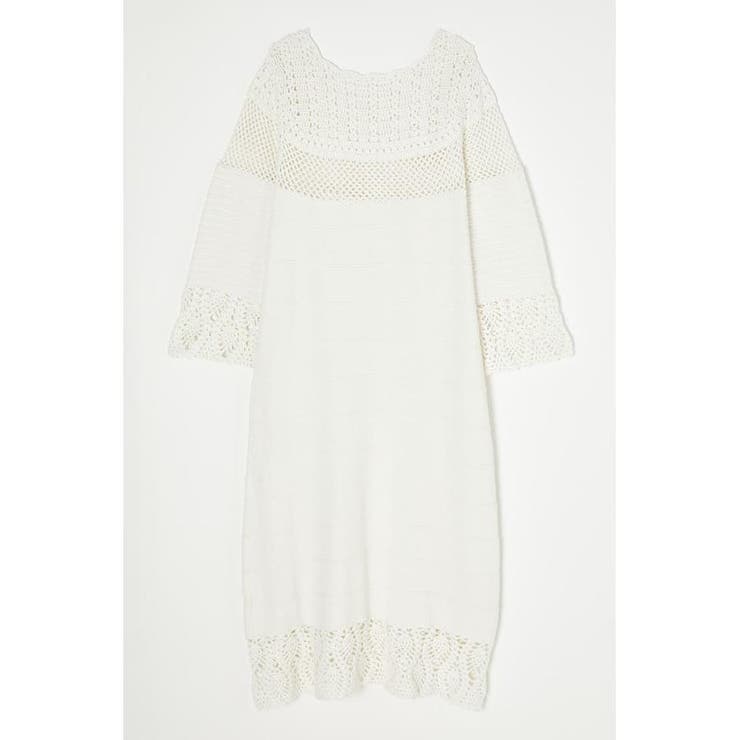 FLARE SLEEVE CROCHET ドレス | MOUSSY OUTLET | 詳細画像5 