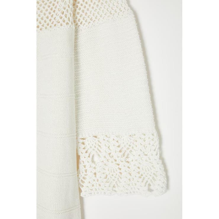 FLARE SLEEVE CROCHET ドレス | MOUSSY OUTLET | 詳細画像8 