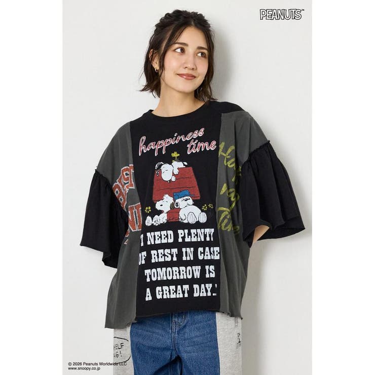 (PEANUTS)カスタムドッキングTシャツ | RODEO CROWNS WIDE BOWL | 詳細画像15 
