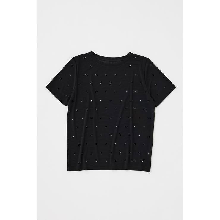 BLK | RHINESTONE SHEER Tシャツ | MOUSSY OUTLET