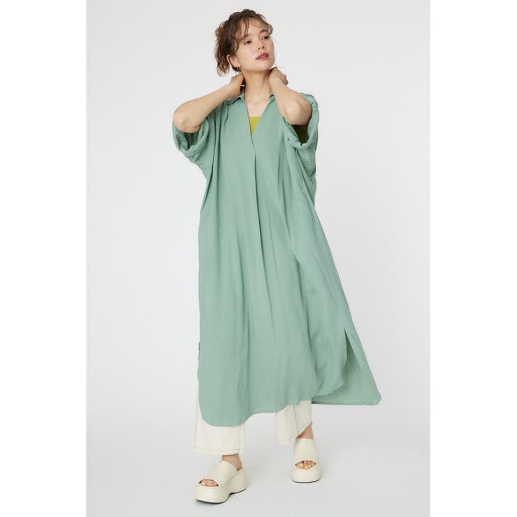 L/KHA1 | スキッパーシャツワンピース | RODEO CROWNS WIDE BOWL