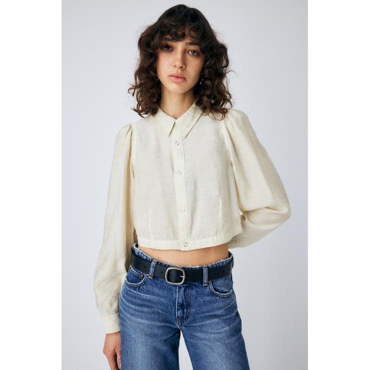 SHEER CROPPED シャツ | MOUSSY OUTLET | 詳細画像2