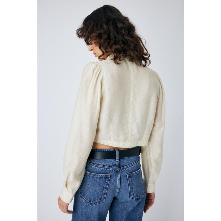 SHEER CROPPED シャツ | MOUSSY OUTLET | 詳細画像5