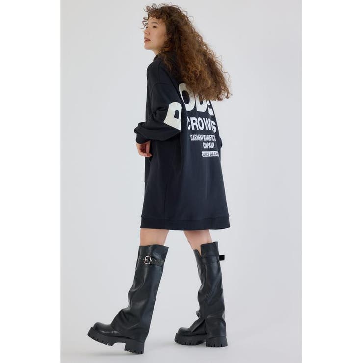 フェイクレザーパッチパーカーワンピース | RODEO CROWNS WIDE BOWL | 詳細画像4 