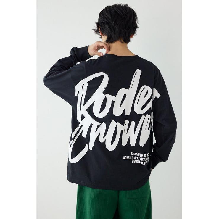 BLK | ペイントロゴ長袖Tシャツ | RODEO CROWNS WIDE BOWL