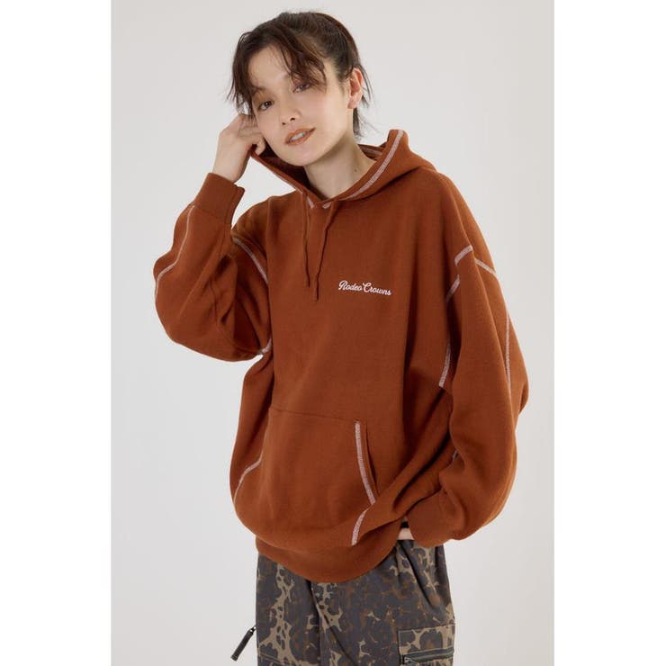 D/ORG3 | スウェットライクジャガードロゴフーディー | RODEO CROWNS WIDE BOWL