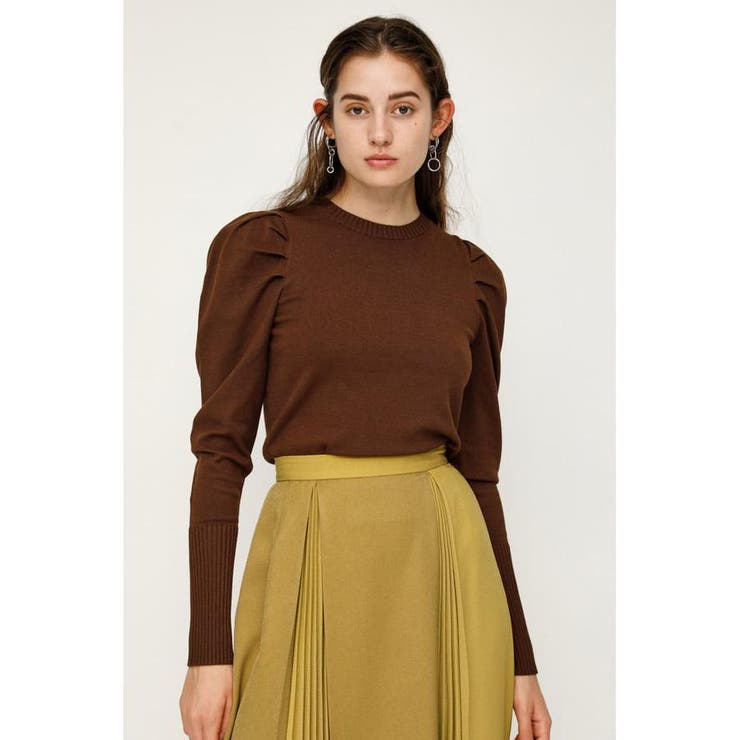 BRN | TUCK PUFF SLEEVE HG トップス | SLY OUTLET