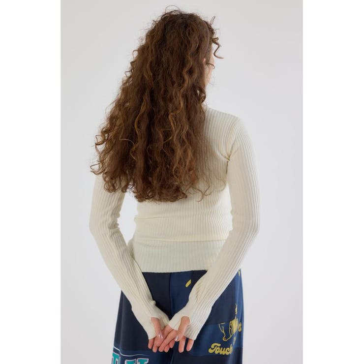 マルチボーダーニットトップス | RODEO CROWNS WIDE BOWL | 詳細画像4 