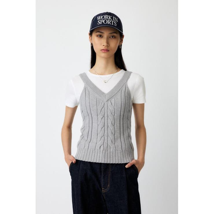 C.GRY | CABLE KNIT キャミソール | MOUSSY OUTLET