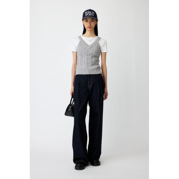 CABLE KNIT キャミソール | MOUSSY OUTLET | 詳細画像4 