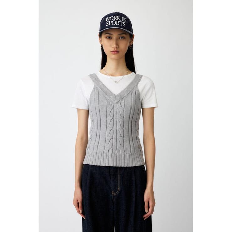 CABLE KNIT キャミソール | MOUSSY OUTLET | 詳細画像7 