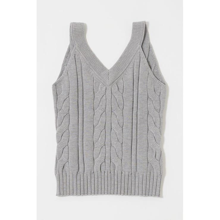 CABLE KNIT キャミソール | MOUSSY OUTLET | 詳細画像8 