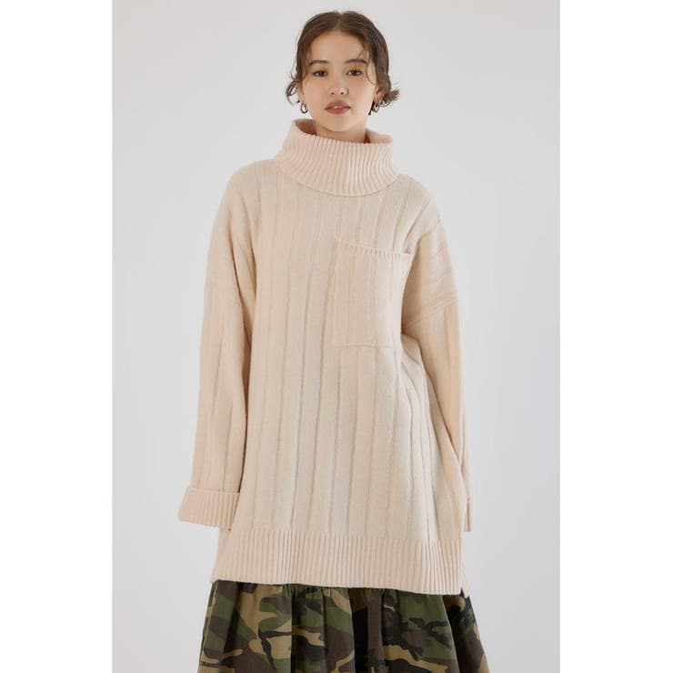 ビッグポケットニットワンピース | RODEO CROWNS WIDE BOWL | 詳細画像1 