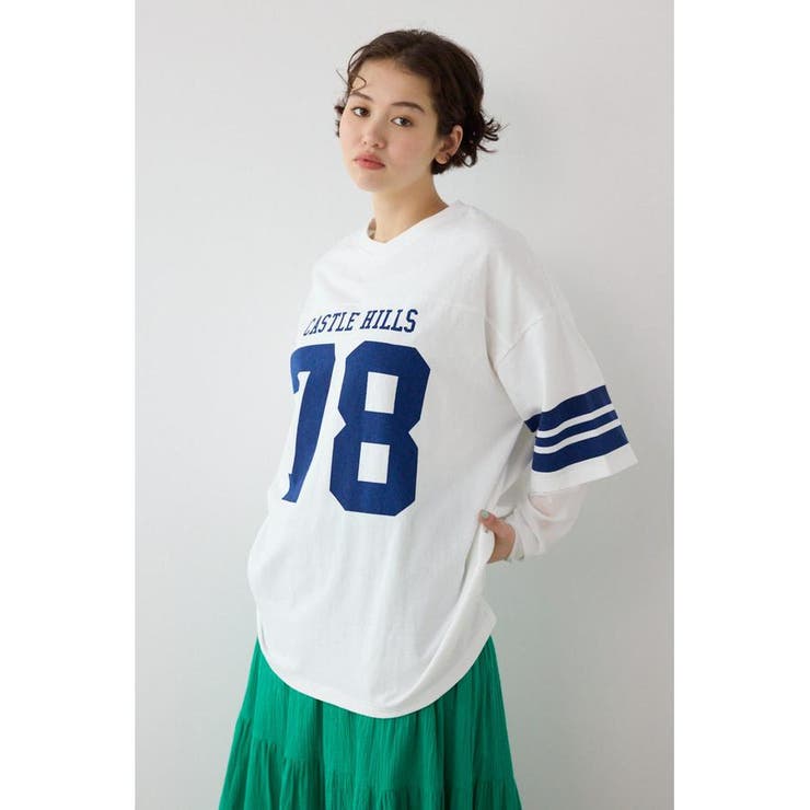 チュールレイヤードナンバートップス | RODEO CROWNS WIDE BOWL | 詳細画像1 