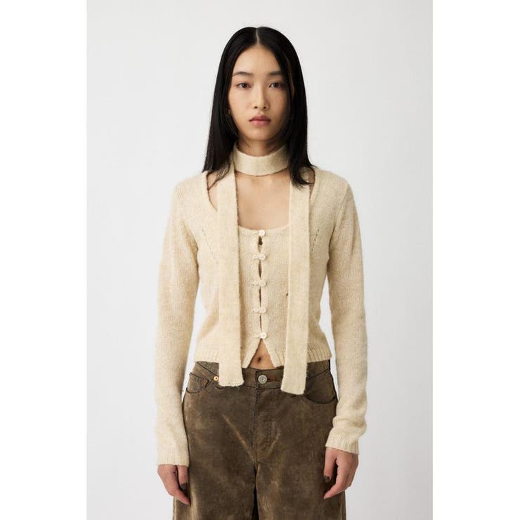 MIX YARN KNIT トップス | MOUSSY OUTLET | 詳細画像1 